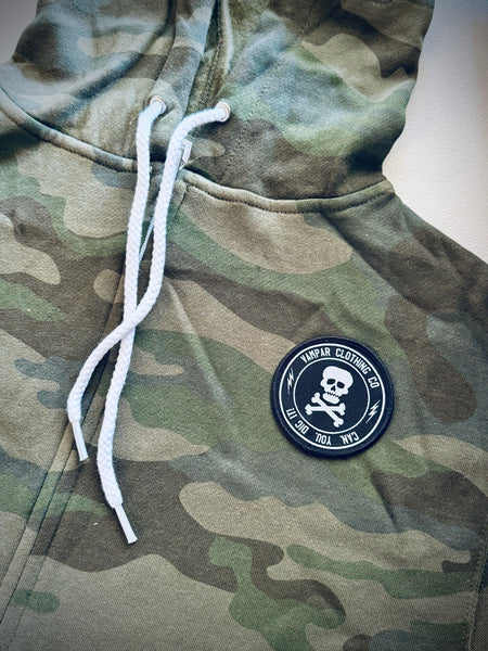 Skull Logo Light Weight Zip Hoodies