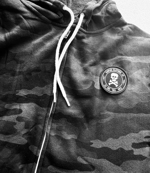 Skull Logo Light Weight Zip Hoodies
