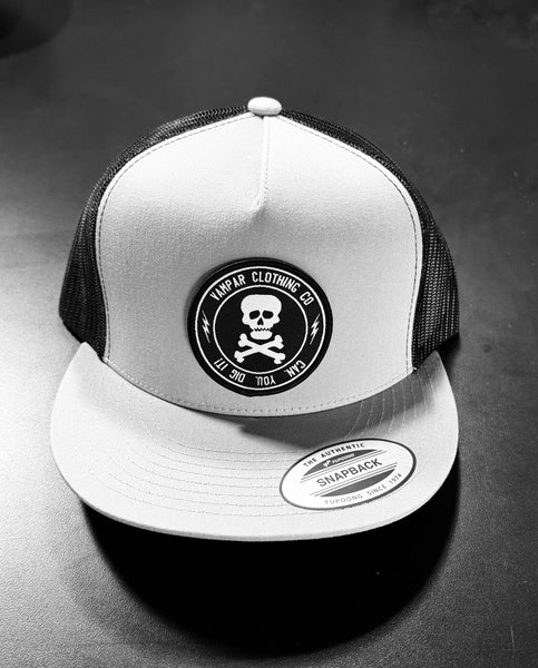 Skull Logo Flat Bill Truckers
