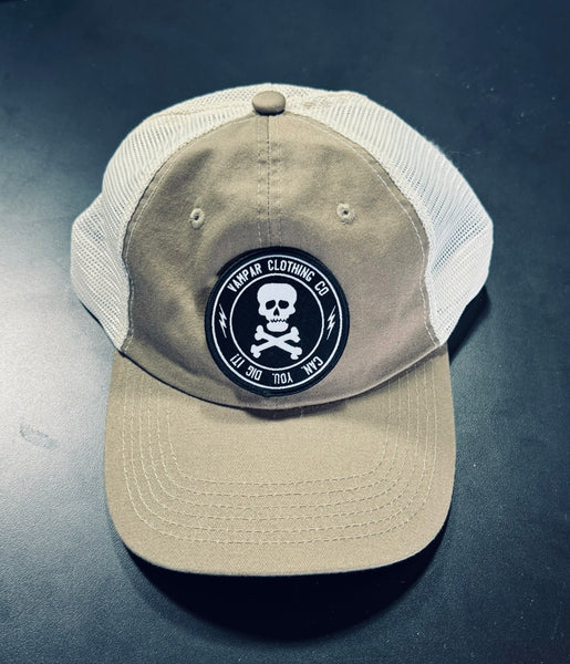 Beach Washed Truckers Skull Logo