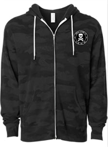 Skull Logo Light Weight Zip Hoodies