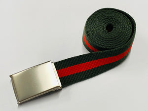 OD Green & Red 1.25" Web Belt w/ Buckle