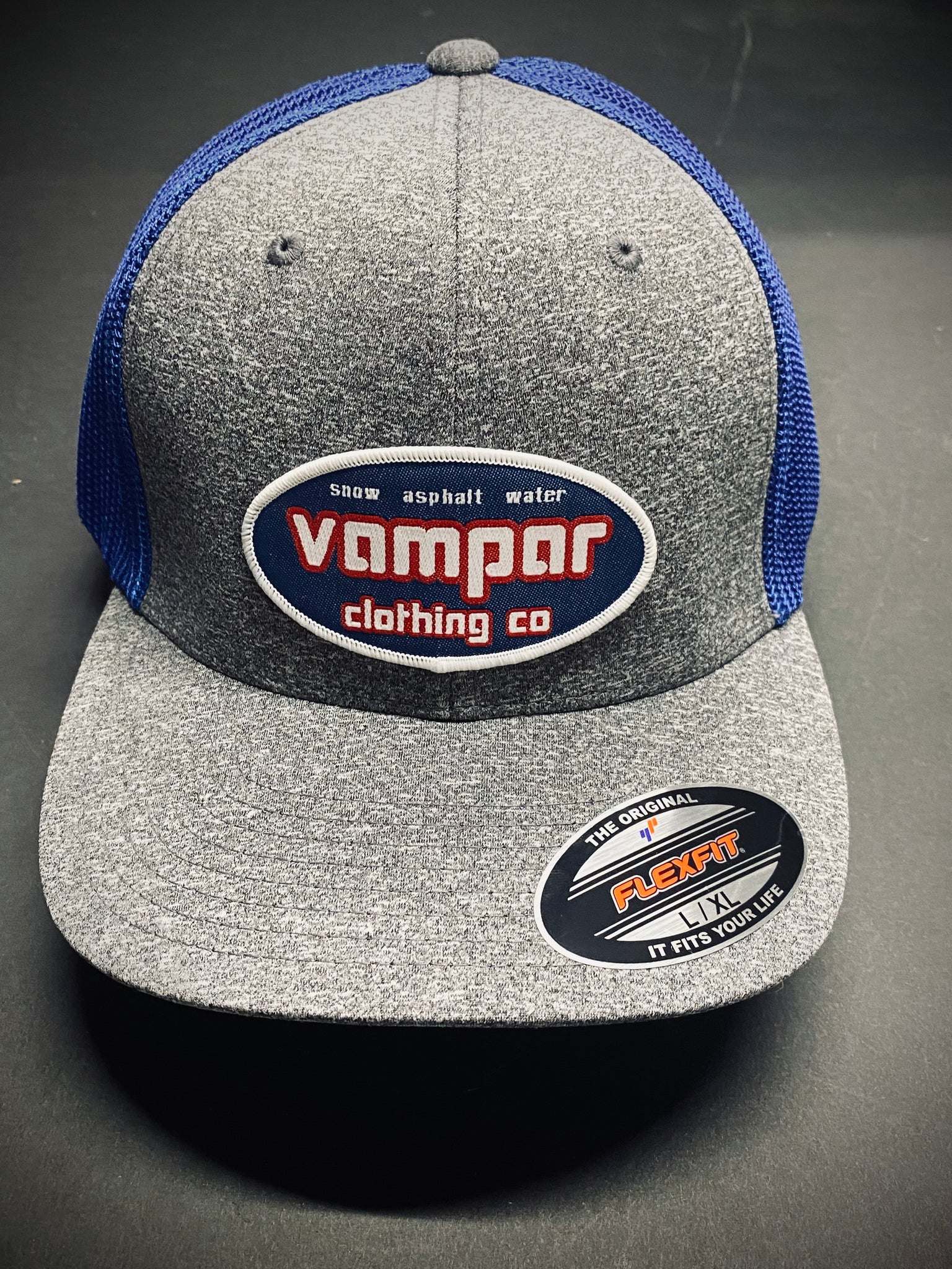 S.A.W 2 Heather Flex-Fit Truckers – Vampar Clothing Co